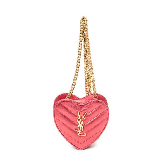 Yves Saint Laurent Love Heart Chain Bag en Rosa metálico Piel de becerro - Image 1
