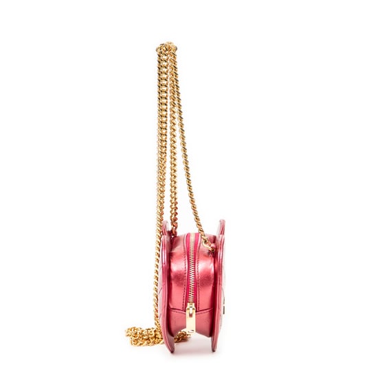 Yves Saint Laurent Love Heart Chain Bag en Rosa metálico Piel de becerro - Image 4
