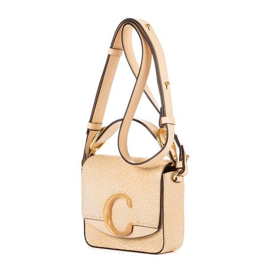 Chloé C Crossbody Mini Mini en Crema Piel de becerro - Image 2