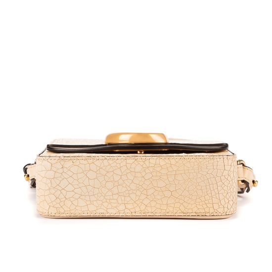 Chloé C Crossbody Mini Mini en Crema Piel de becerro - Image 6