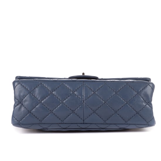 Chanel 2.55 Double Flap Jumbo en Cobalto Piel de becerro - Image 6