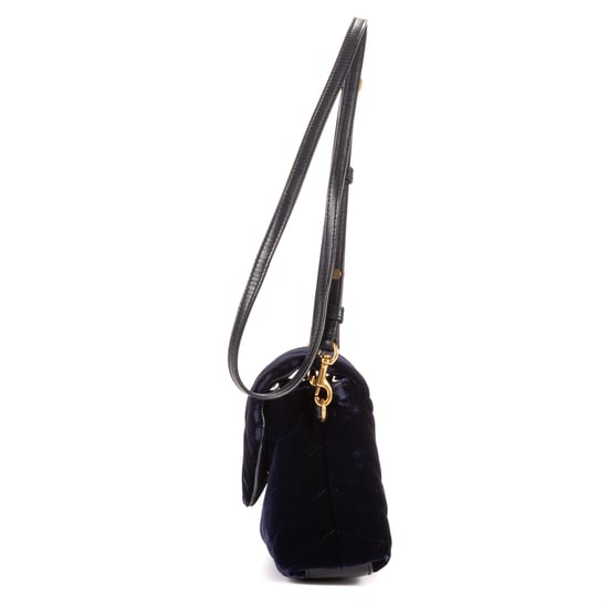 Yves Saint Laurent Toy Loulou Crossbody  en Azul marino Lienzo - Image 3