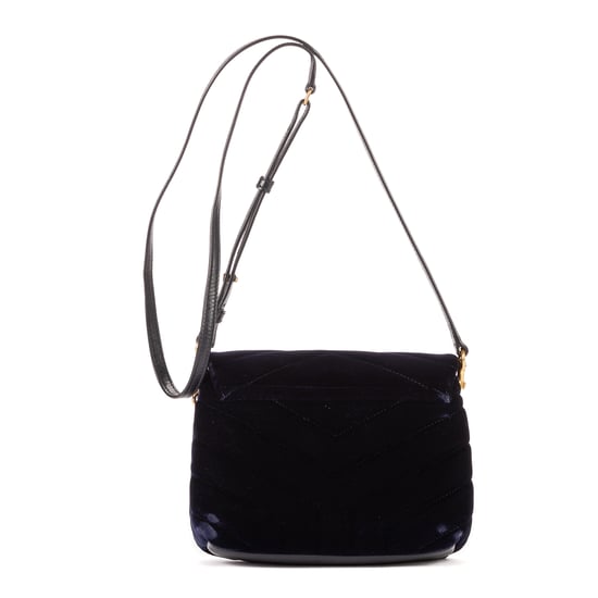 Yves Saint Laurent Toy Loulou Crossbody  en Azul marino Lienzo - Image 4