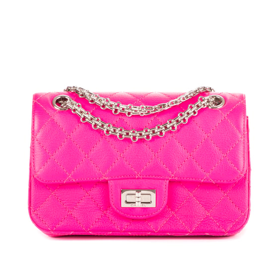 Chanel 2.55 Mini 224 Double Flap en Rosa Piel de becerro - Image 1