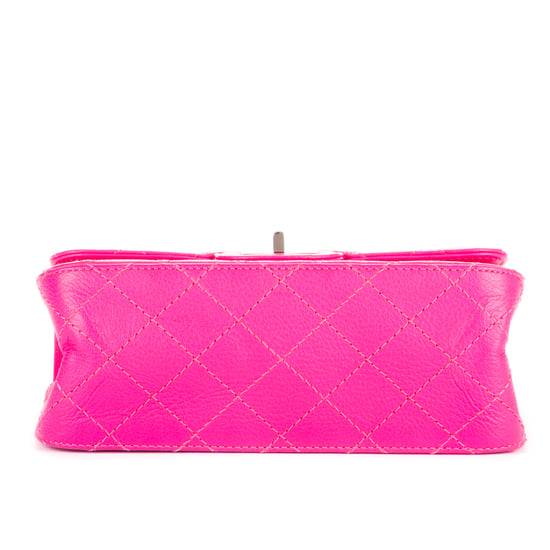 Chanel 2.55 Mini 224 Double Flap en Rosa Piel de becerro - Image 6