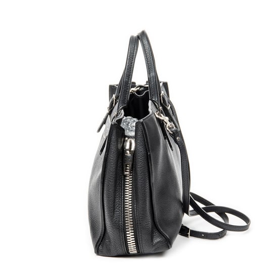 Balenciaga Mini Papier A4 Tote  en Negro Piel de becerro - Image 3