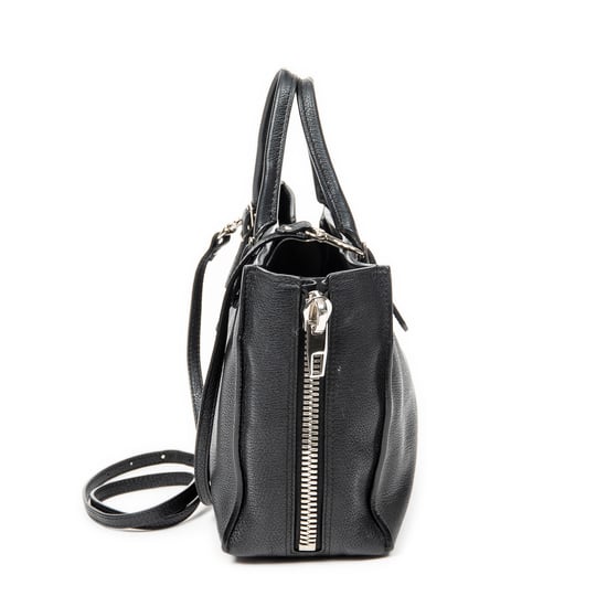 Balenciaga Mini Papier A4 Tote  en Negro Piel de becerro - Image 4