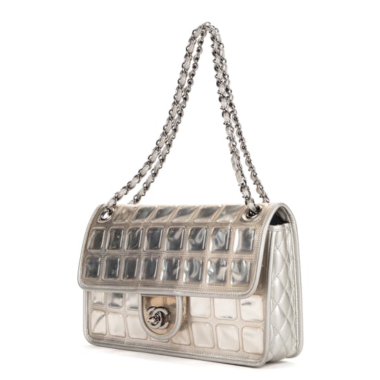 Chanel Ice cube flap en Plata Piel de becerro - Image 2