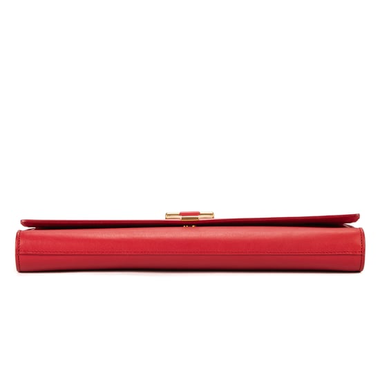 Yves Saint Laurent Classic Y Line Clutch en Rojo Piel de becerro - Image 6