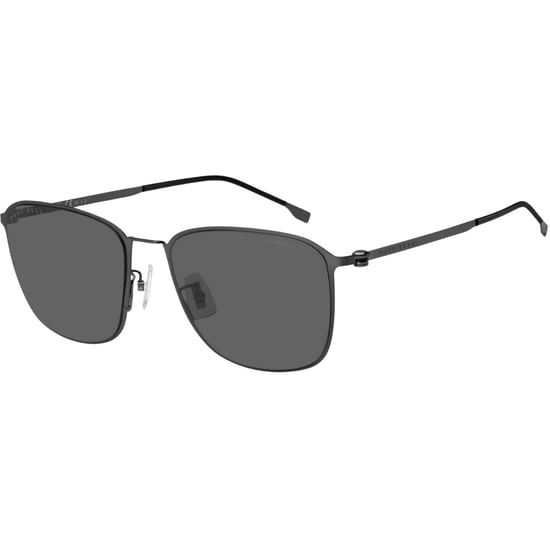 Gafas de sol Hugo Boss con lentes polarizadas grises, color gris rutenio oscuro mate - Image 2