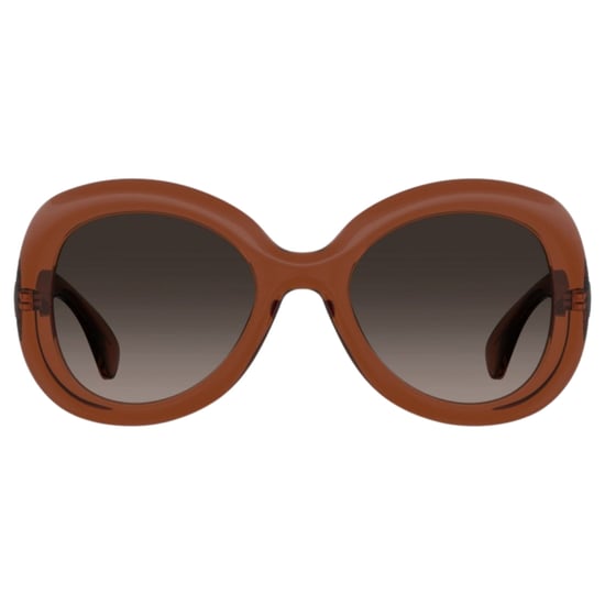 Gafas de sol redondas marrones con lentes SF de Moschino - Image 1