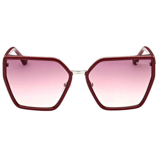 Gafas de sol Guess con montura burdeos brillante y lentes burdeos degradadas - Image 1