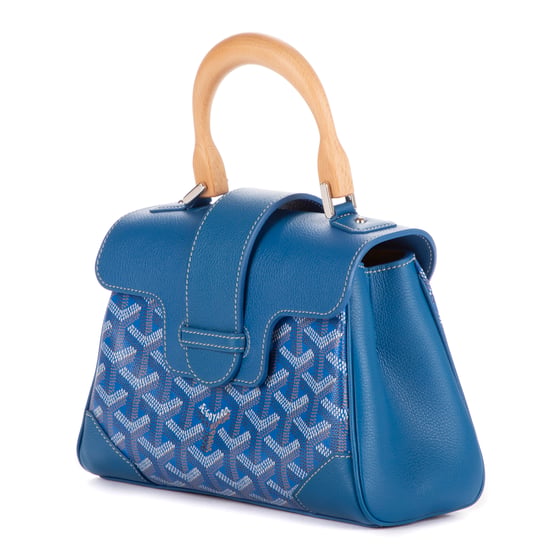 Goyard Saigon Mini en Azul Lona recubierta - Image 2