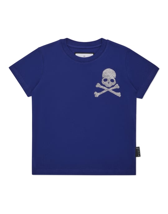 Jersey T-Shirt Round Neck Ss Strass Skull&Bones - Image 1