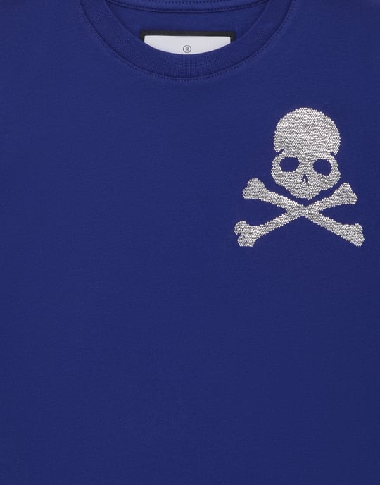 Jersey T-Shirt Round Neck Ss Strass Skull&Bones - Image 2