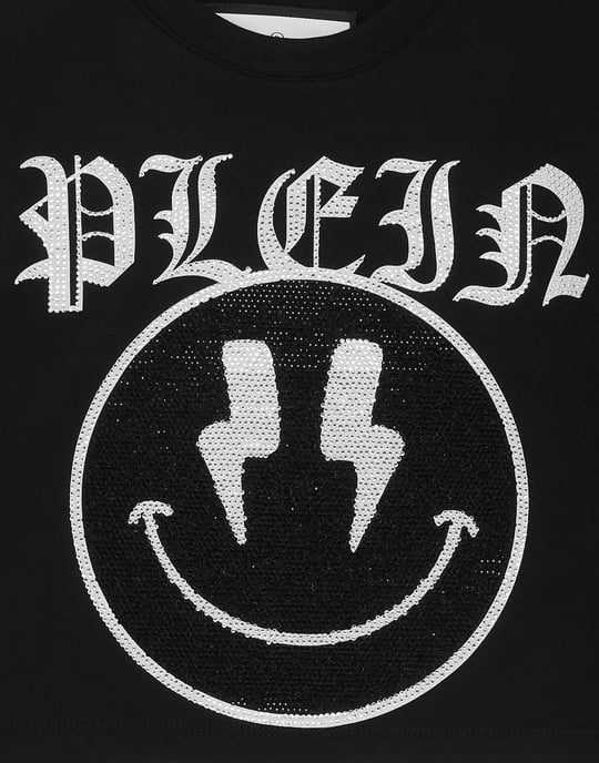 Cropped T-Shirt Round Neck Ss Smile - Image 2