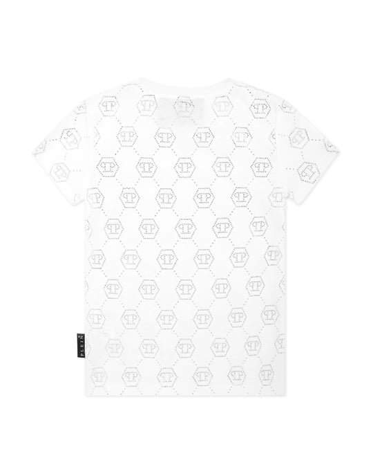 Jersey T-Shirt Sexy Pure Ss Monogram Strass - Image 3