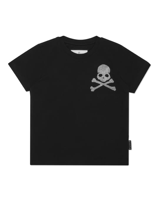 Jersey T-Shirt Round Neck Ss Strass Skull&Bones - Image 1