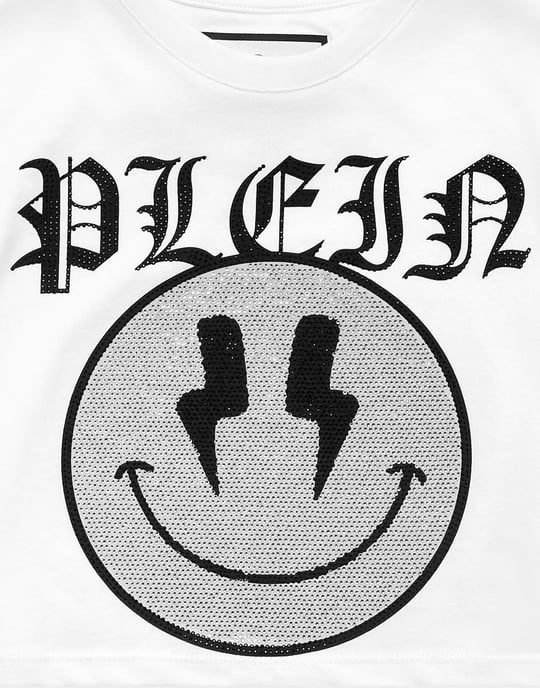 Cropped T-Shirt Round Neck Ss Smile - Image 2