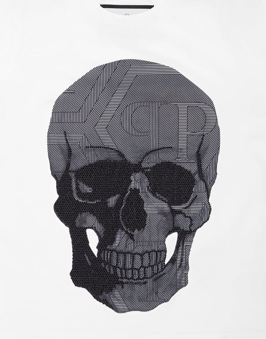 Jersey T-Shirt Round Neck Ss Strass Skull - Image 2