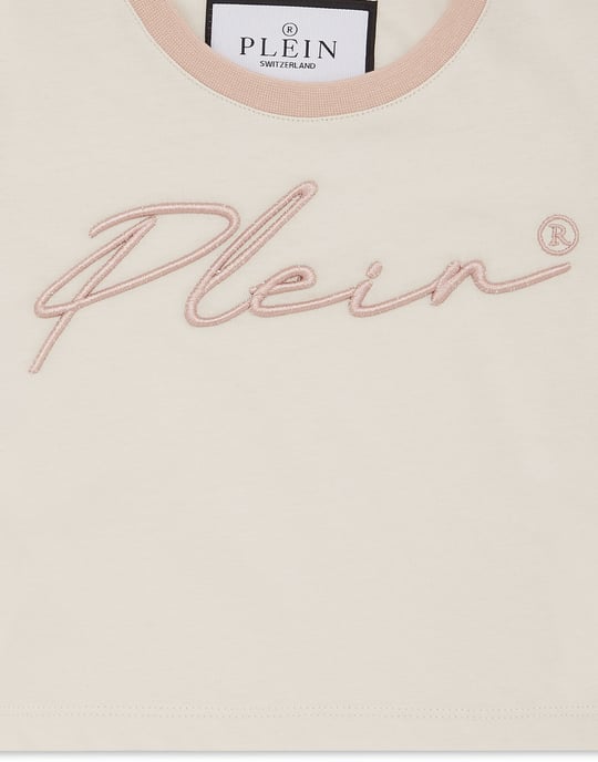 Cropped T-Shirt Round Neck Ss Signature - Image 2