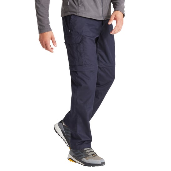 Craghoppers Mens Expert Kiwi Convertible Tailored Trousers (Dark Navy) - Image 4