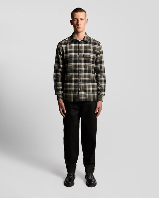 Camisa de cuadros de algodón cepillado - Image 2