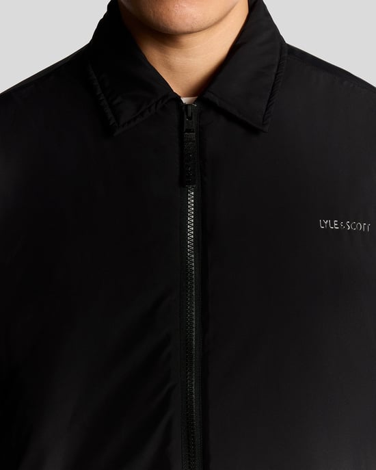 Chaqueta acolchada con cuello Lyle & Scott - Negra - Image 3
