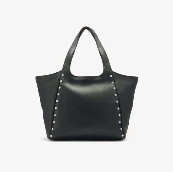 Dress Day Tote Black Leather Bags - Image 2