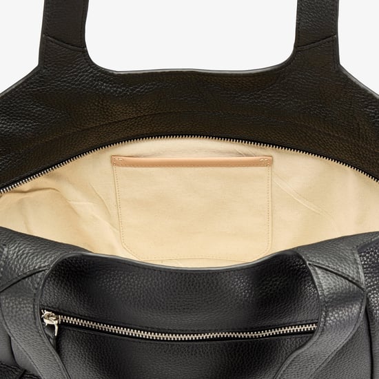 Dress Day Tote Black Leather Bags - Image 4