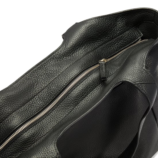 Dress Day Tote Black Leather Bags - Image 5