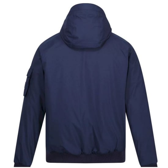 Regatta Mens Faizan Hooded Waterproof Jacket (Navy) - Image 2