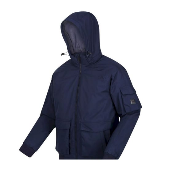 Regatta Mens Faizan Hooded Waterproof Jacket (Navy) - Image 3