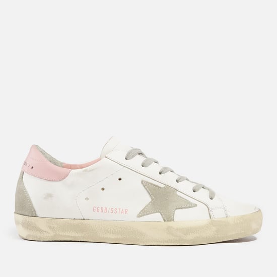 Entrenadores de cuero Superstar Golden Goose para mujer en blanco - Image 1