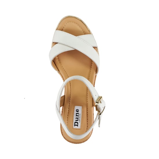 Dune Ladies Kindest - Cork And Woven Wedge Sandals - Image 4