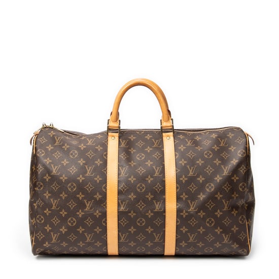 Louis Vuitton Keepall 50 en Brown Lienzo recubierto - Image 1