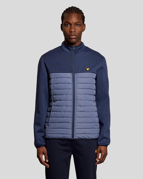 Chaqueta Híbrida de Forro Polar Lyle & Scott - Azul - Image 1