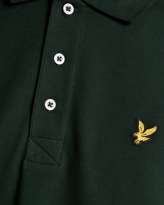 Lyle & Scott Polo SS Plain Polo Shirt Verde - Image 6