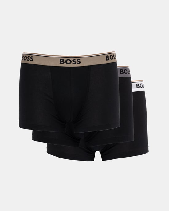 Bañadores Ajustados en Negro (Paquete de 3) - Image 1