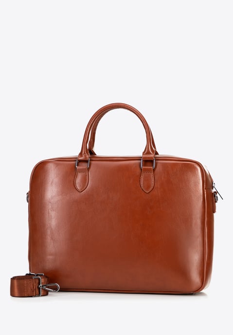 Bolso Wittchen para portátil de 16 pulgadas para hombre, piel sintética, marrón, piel ecológica - Image 3