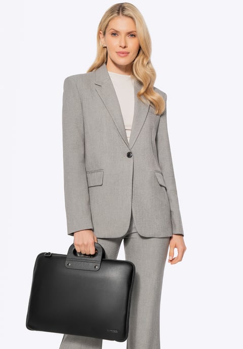 Bolso Wittchen para portátil de 15" para hombre en piel sintética negra - Image 1