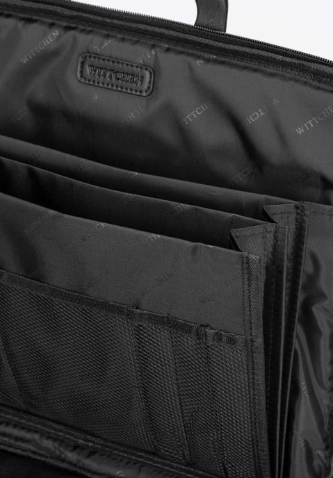Bolso Wittchen para portátil de 15" para hombre en piel sintética negra - Image 6