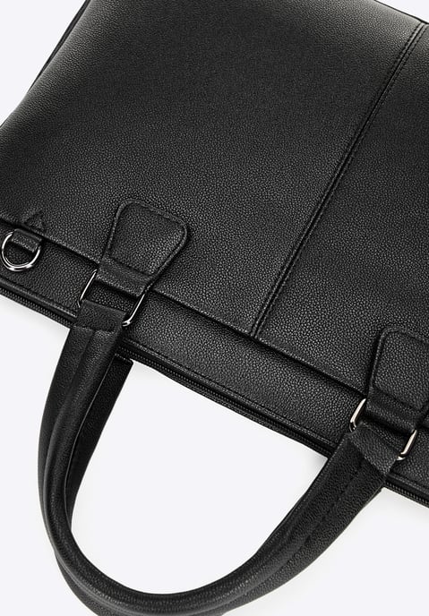 Bolso Wittchen para portátil de 14,5" para hombre en piel sintética negra - Image 6