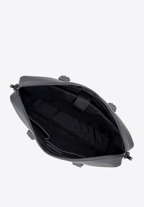 Bolso Wittchen para portátil de 16" para hombre en piel sintética gris - Image 4