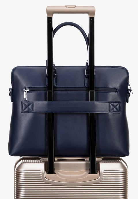 Bolso Wittchen para portátil de 16 pulgadas para hombre, piel sintética, azul marino, azul marino, piel ecológica - Image 4