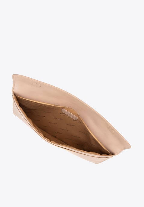 Funda para portátil Wittchen de 13" para hombre en piel sintética beige - Image 4