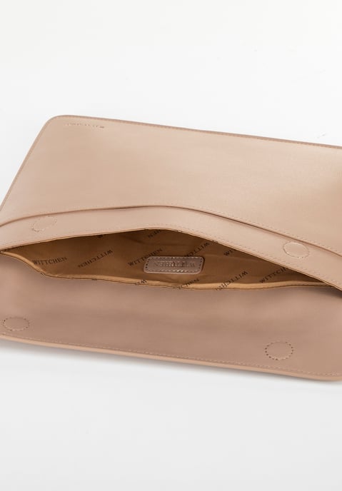 Funda para portátil Wittchen de 13" para hombre en piel sintética beige - Image 5