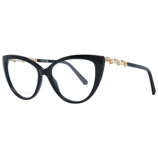 Swarovski Elegantes Anteojos de Diseño Gato Negro - Image 1