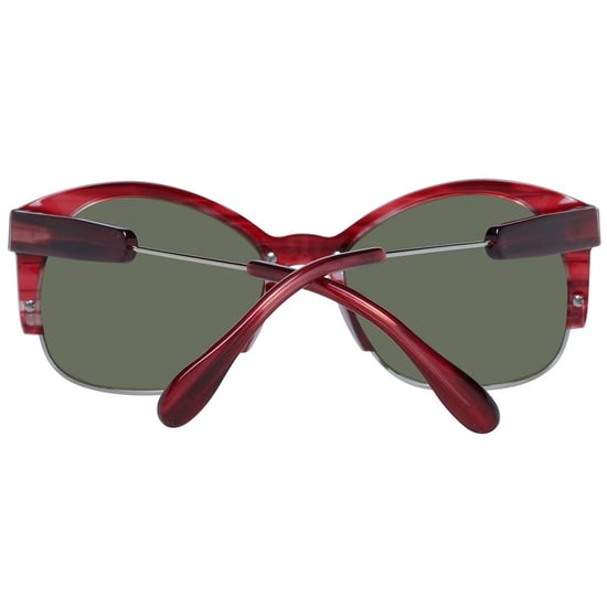 Gafas de sol de acetato rojo y metal - Image 2