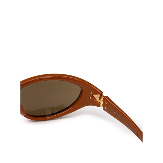 Gafas de sol de acetato marrón - Image 3